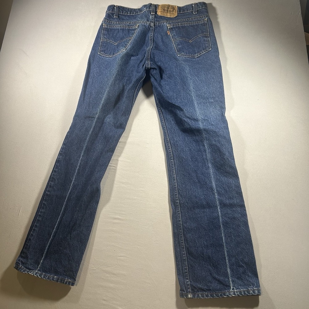 Levi's 517 Men's Orange Tab Vintage 80s 90s Bootcut Jeans USA 34x31 - Picture 7 of 11